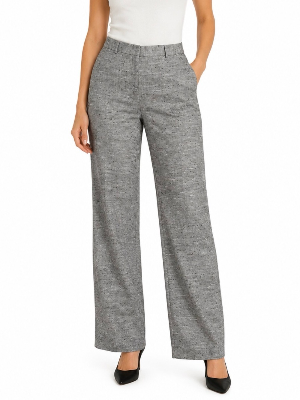 FORTH & TOWNE (Allegory) Women Tan Essential Linen Trousers Pants (NWT) Size 12